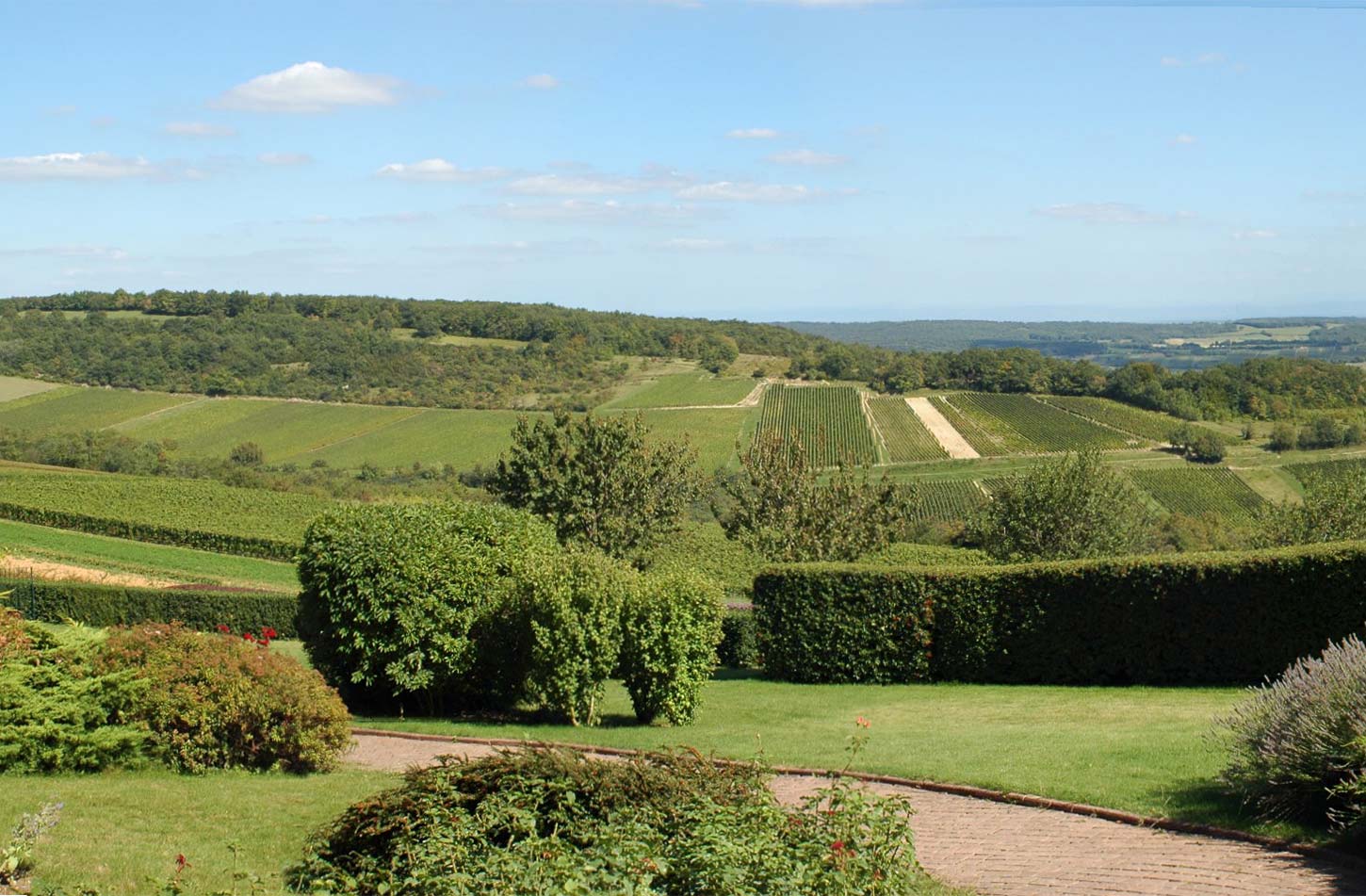 Vue panoramique - Hôtel Restaurant - La Montagne de Brancion entre Tournus et Cluny